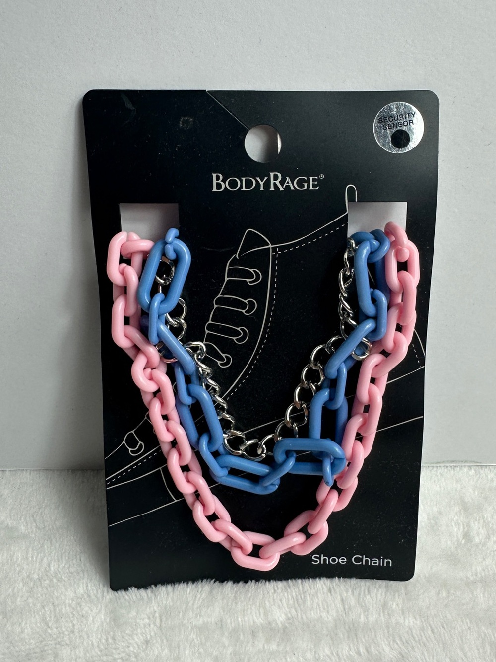 BodyRage Pink and Blue Shoe Chain